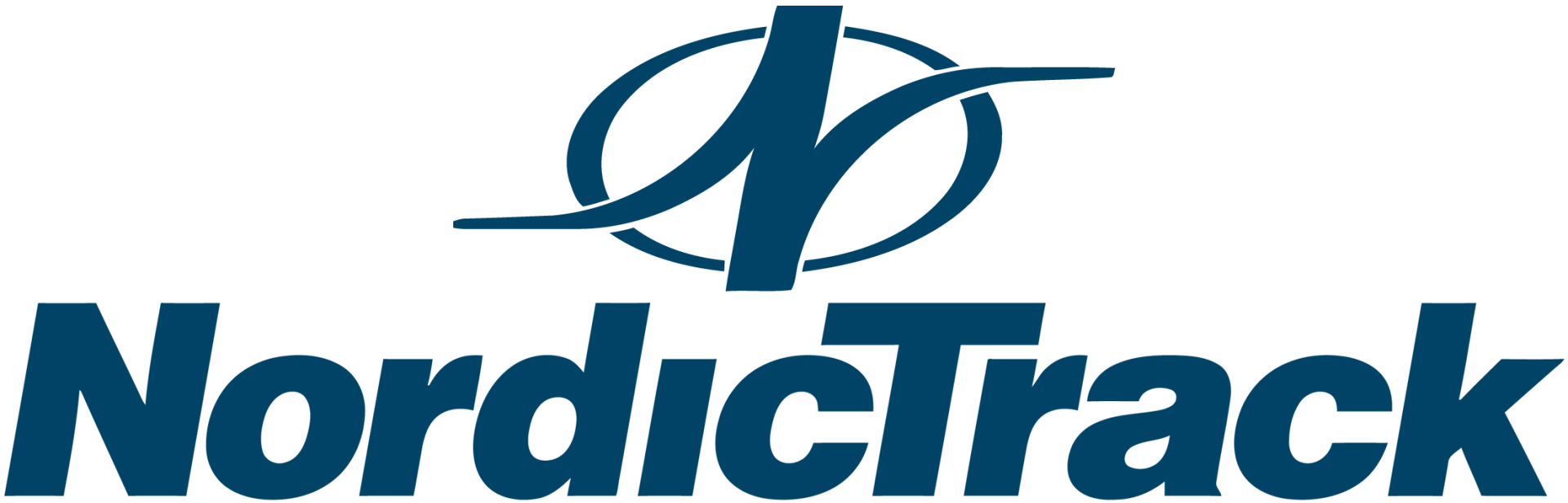 NordicTrack logo in blue with stylized “N” icon and wordmark