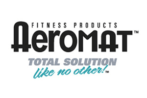 Aeromat Fitness Products logo with the tagline “Total Solution like no other.”