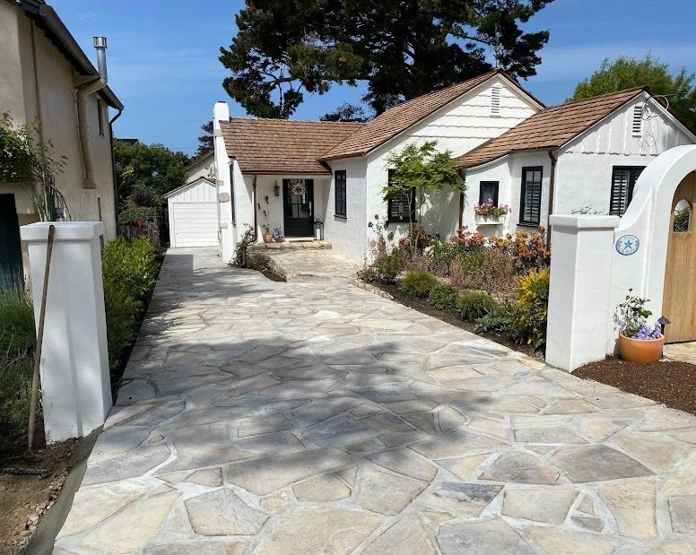 Flagstone Driveway