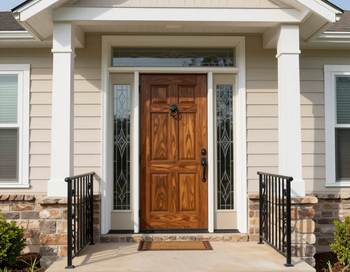 New front door installed on a Kansas home entry
