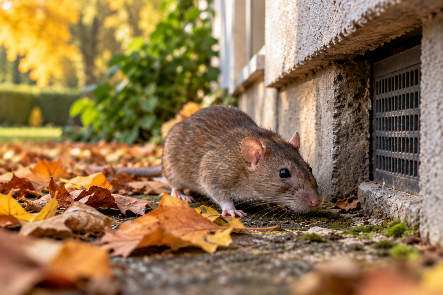 Rat aux abords d'une maison dans l'Eure (27)