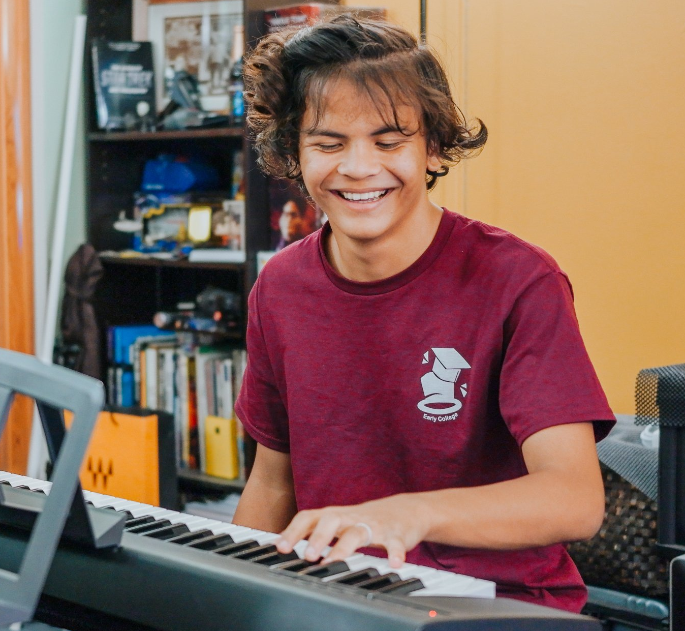 Teenage Boy Playing Piano — Pearl City, HI — Hawaii Musicworks — Aiea — Kapolei — Ewa Beach — Honolulu — Wahiawa — Waipahu — Mililani