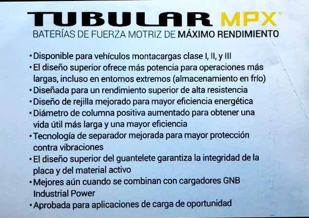 GNB - renta de baterías para montacargas GNB - renta de baterías para montacargas
