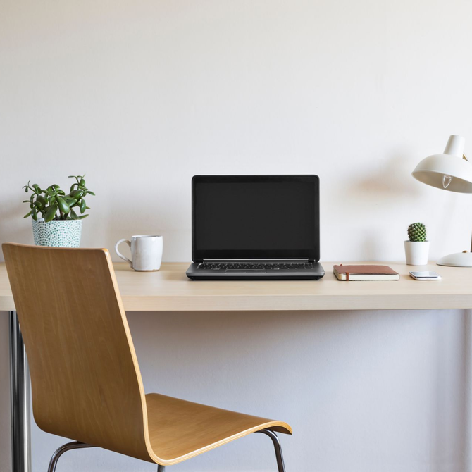 Photo of a modern desk