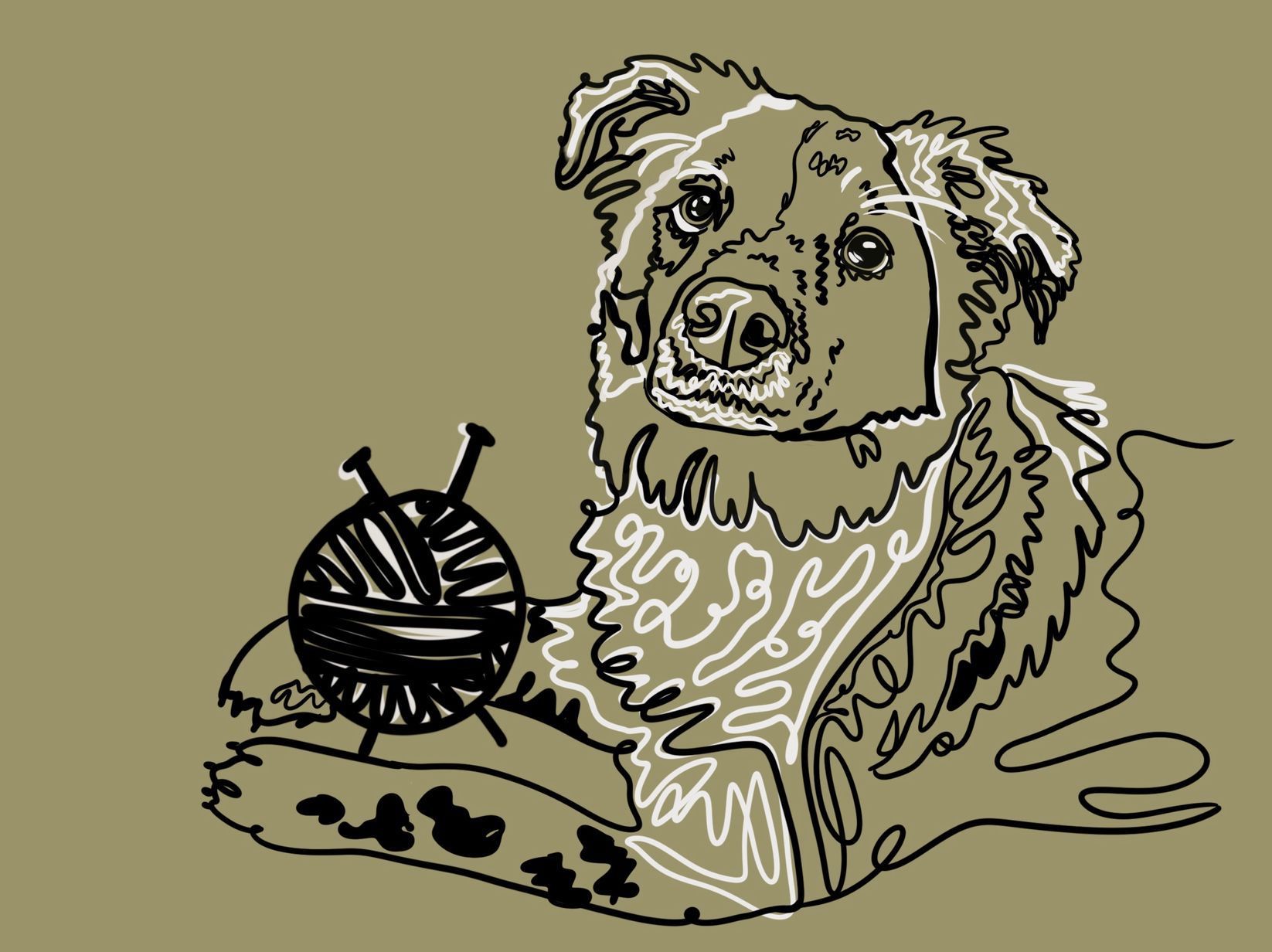 dog illustration