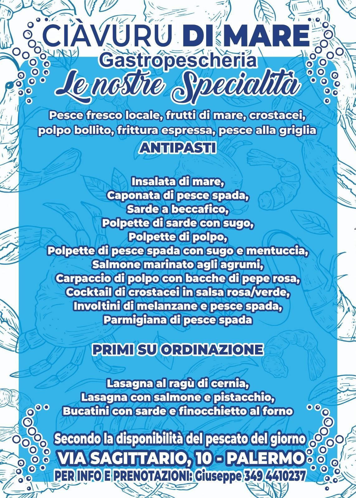 menu gastropescheria