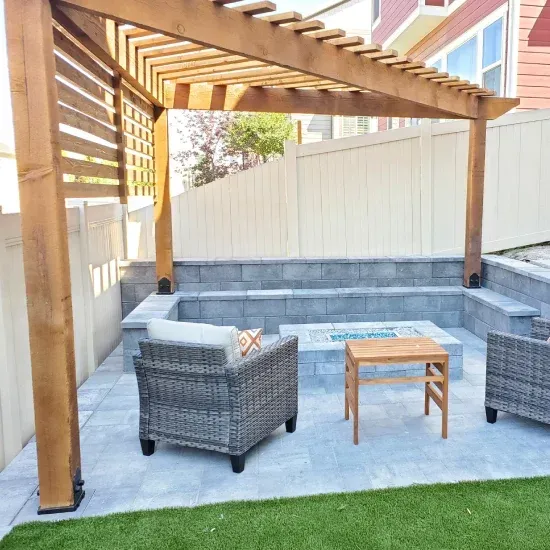 Outdoor pavilion construction in Ogden UT providing covered gathering space for relaxation and entertaining