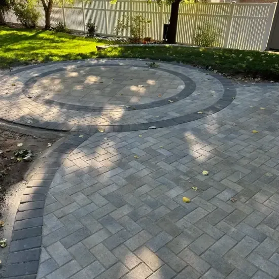 Paver patio installation in Ogden UT providing durable and visually appealing outdoor surfaces