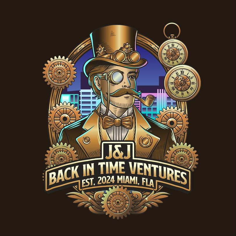 J&J Back in Time Ventures logo badge