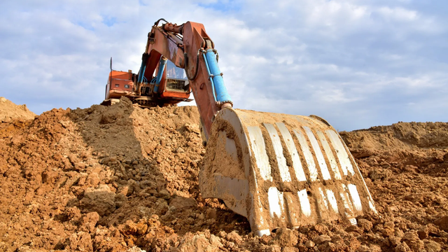 Excavator working on earthmoving — Pecks Mill, WV — Ferrell Excavating Co INC. Excavator working on earthmoving — Pecks Mill, WV — Ferrell Excavating Co INC.