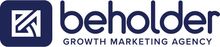 Beholder Agency logo in navy blue on a light background