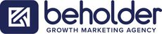 Beholder Agency logo in navy blue on a light background