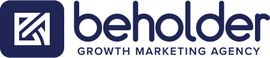 Beholder Agency logo in navy blue on a light background