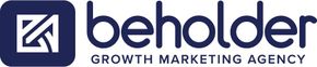 Beholder Agency logo in navy blue on a light background