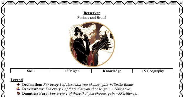 Class Based RPG Berserker