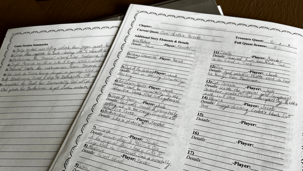 DnD Campaign Planner Usage