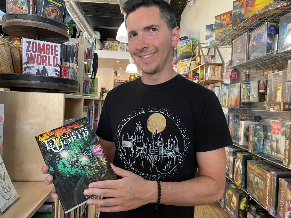 Dungeon World physical copy at a gaming store