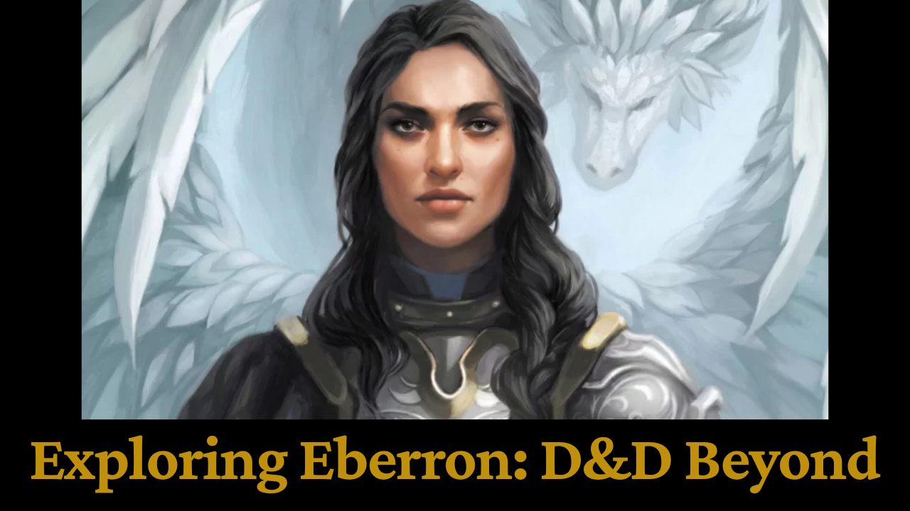 A woman with long dark hair gazes forward with a white dragon A woman with long dark hair gazes forward with a white dragon