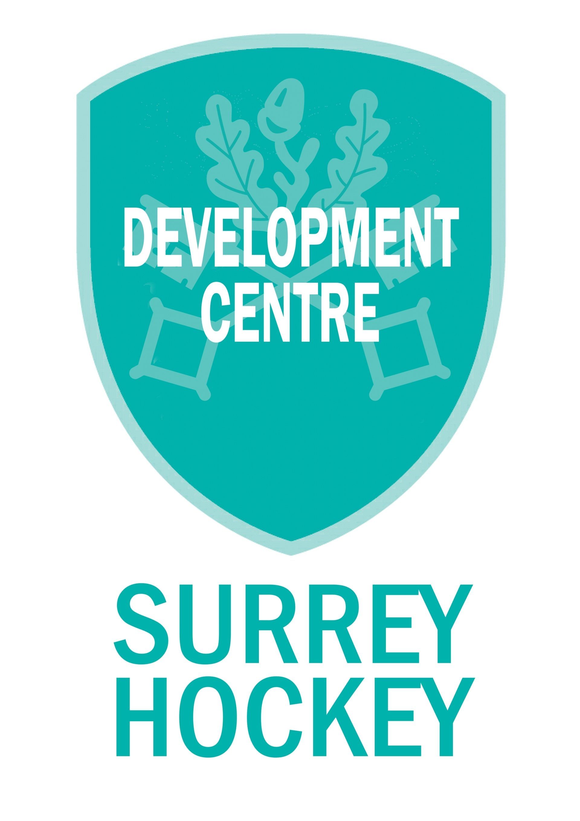 The logo for the surrey hockey development centre