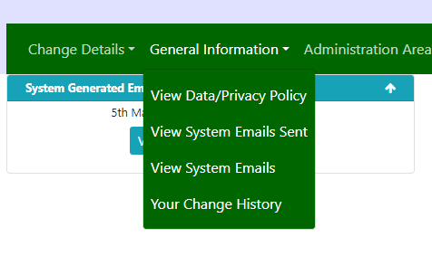 A screenshot of a web page that says view data privacy policy