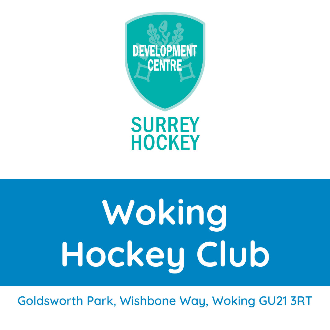 A logo for surrey hockey and woking hockey club