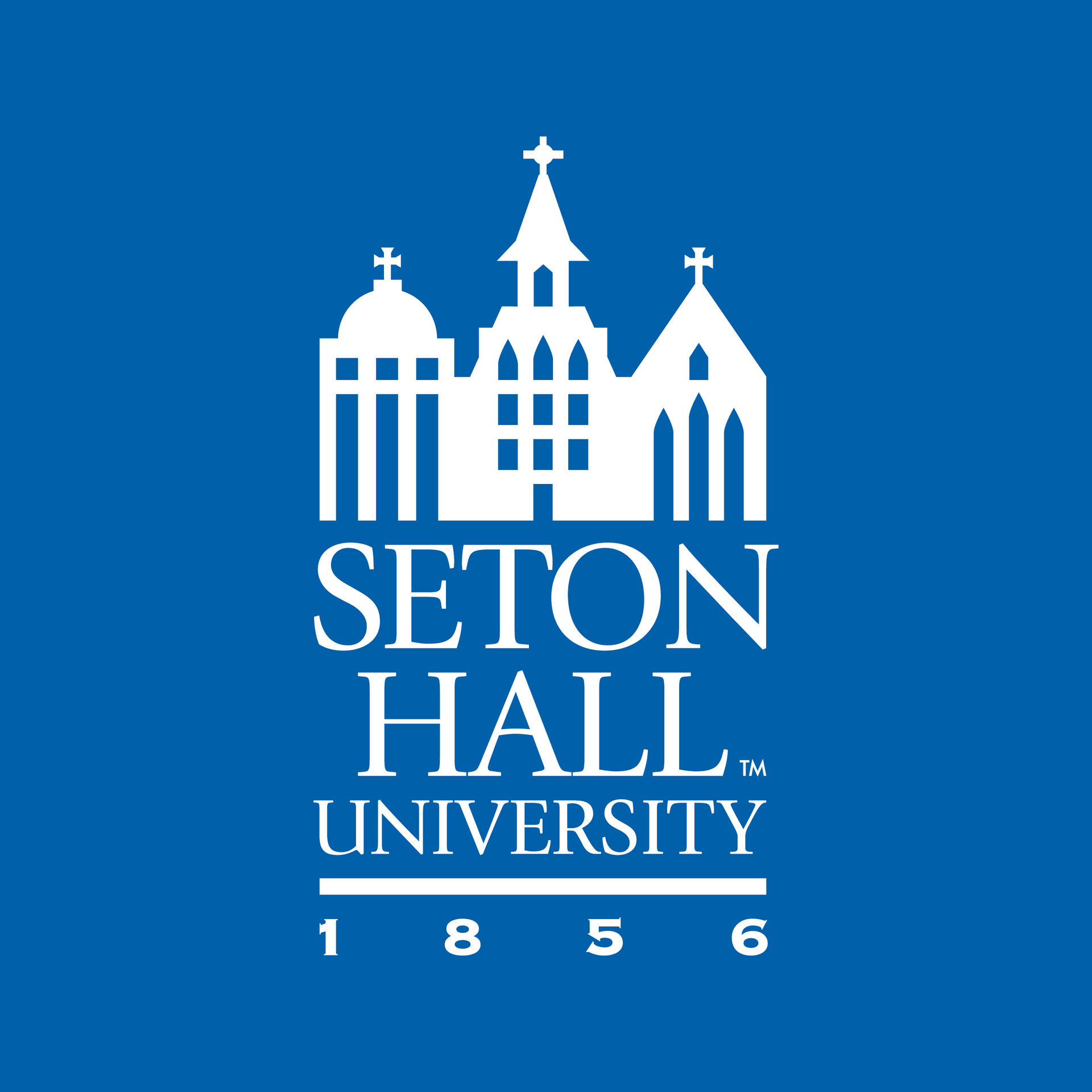 Seton Hall University logo.