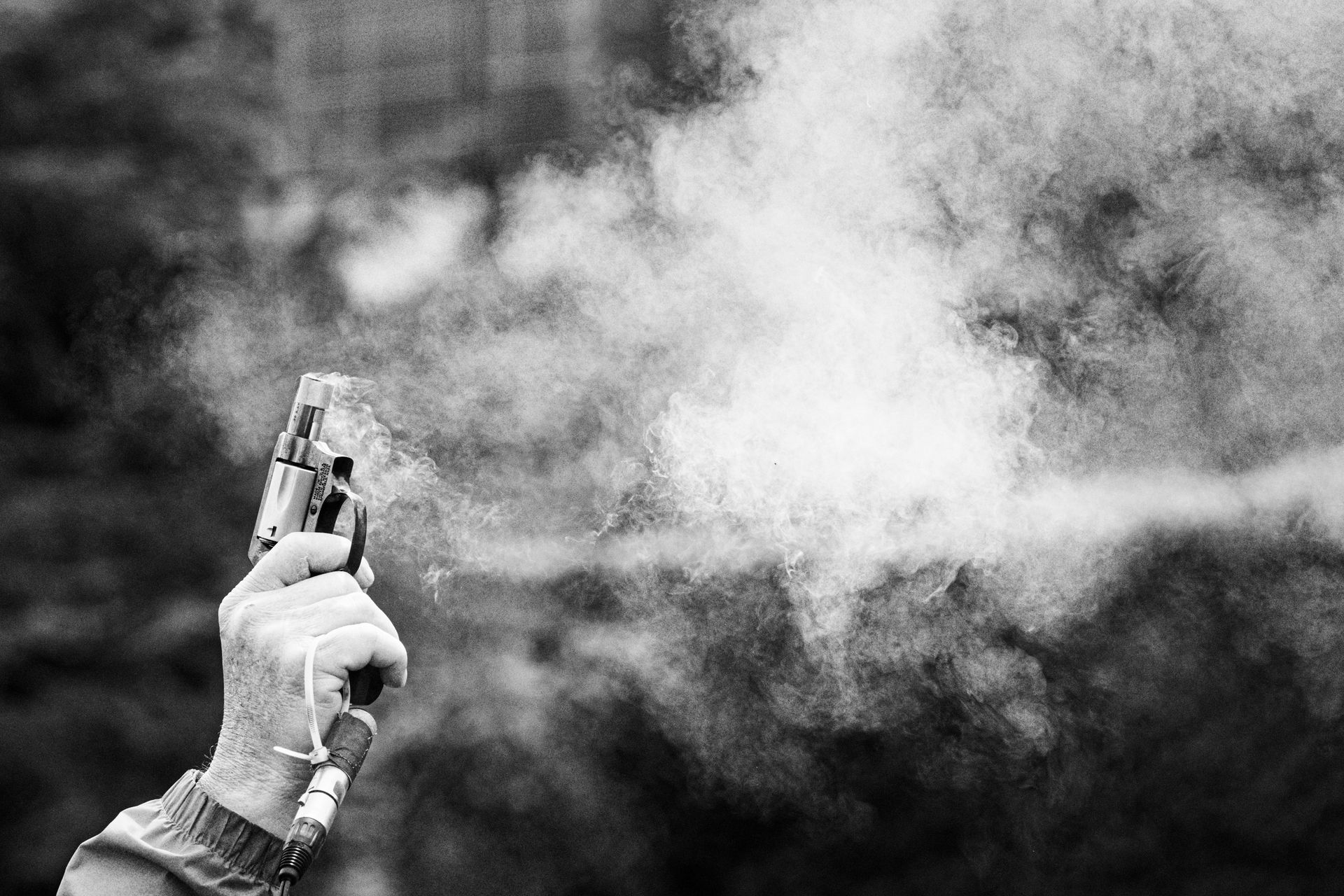 Gun shot.