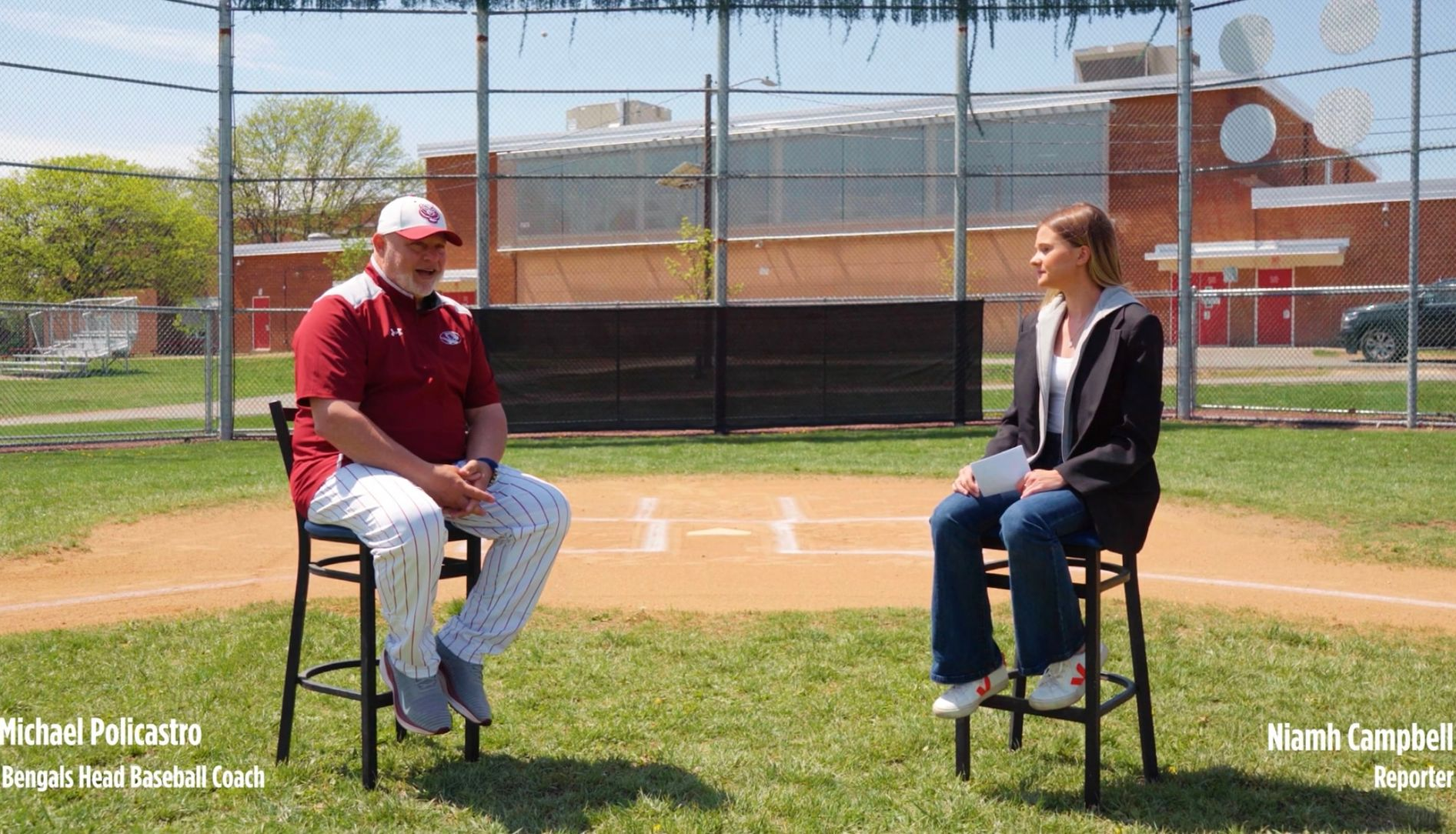 Head coach and interviewer.
