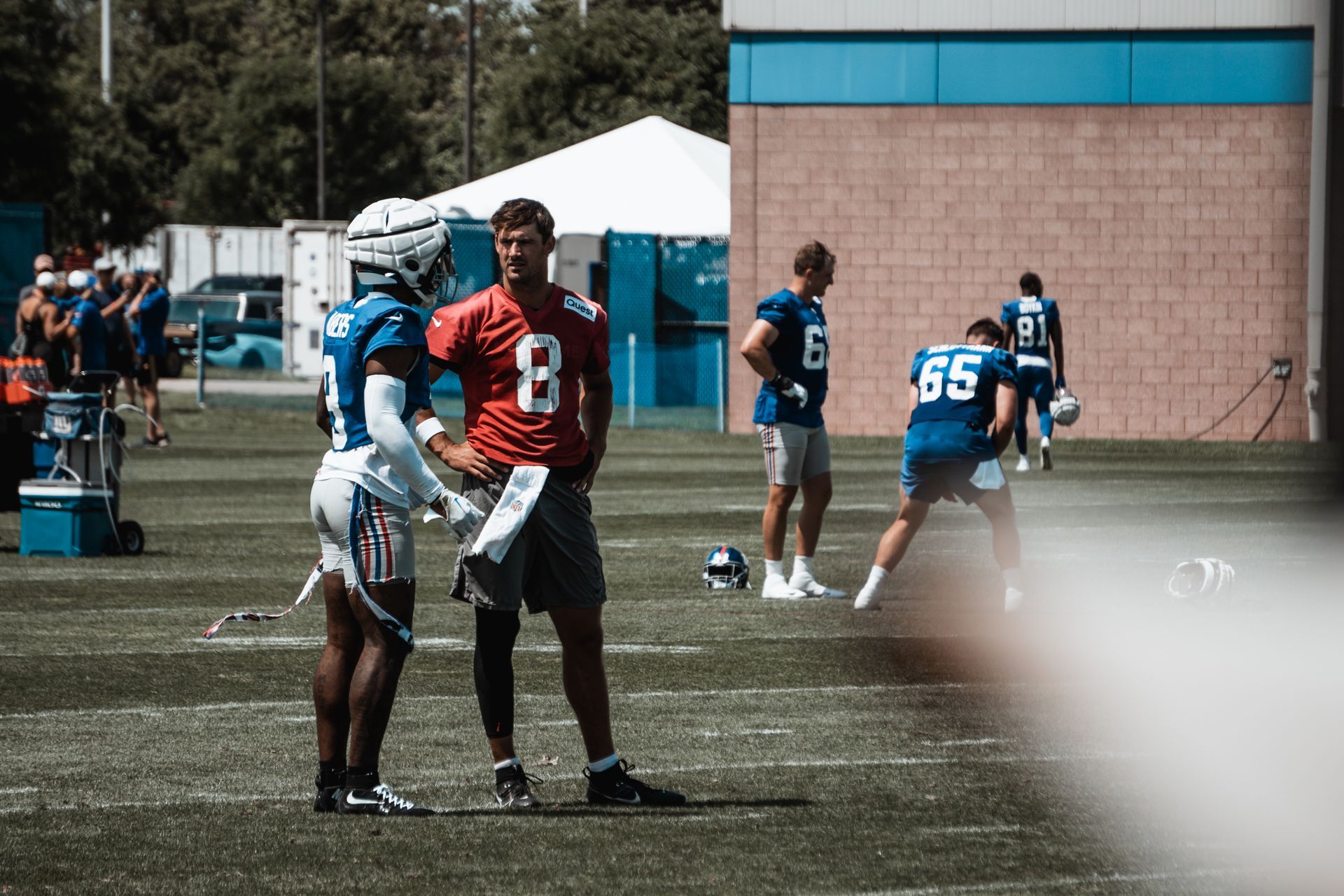 Wide receiver and quarterback.