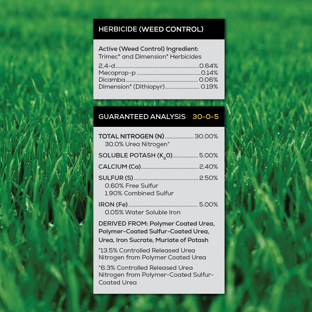 guaranteed analysis of greenpeak spread it and forget it weed and feed