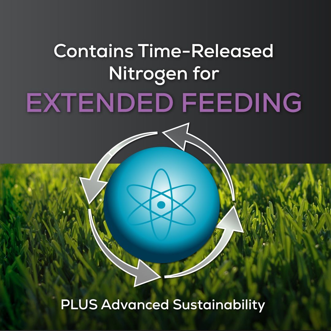 contains time-released nitrogen for extended feeding