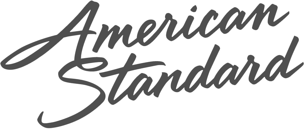American Standard logo in black script on a white background