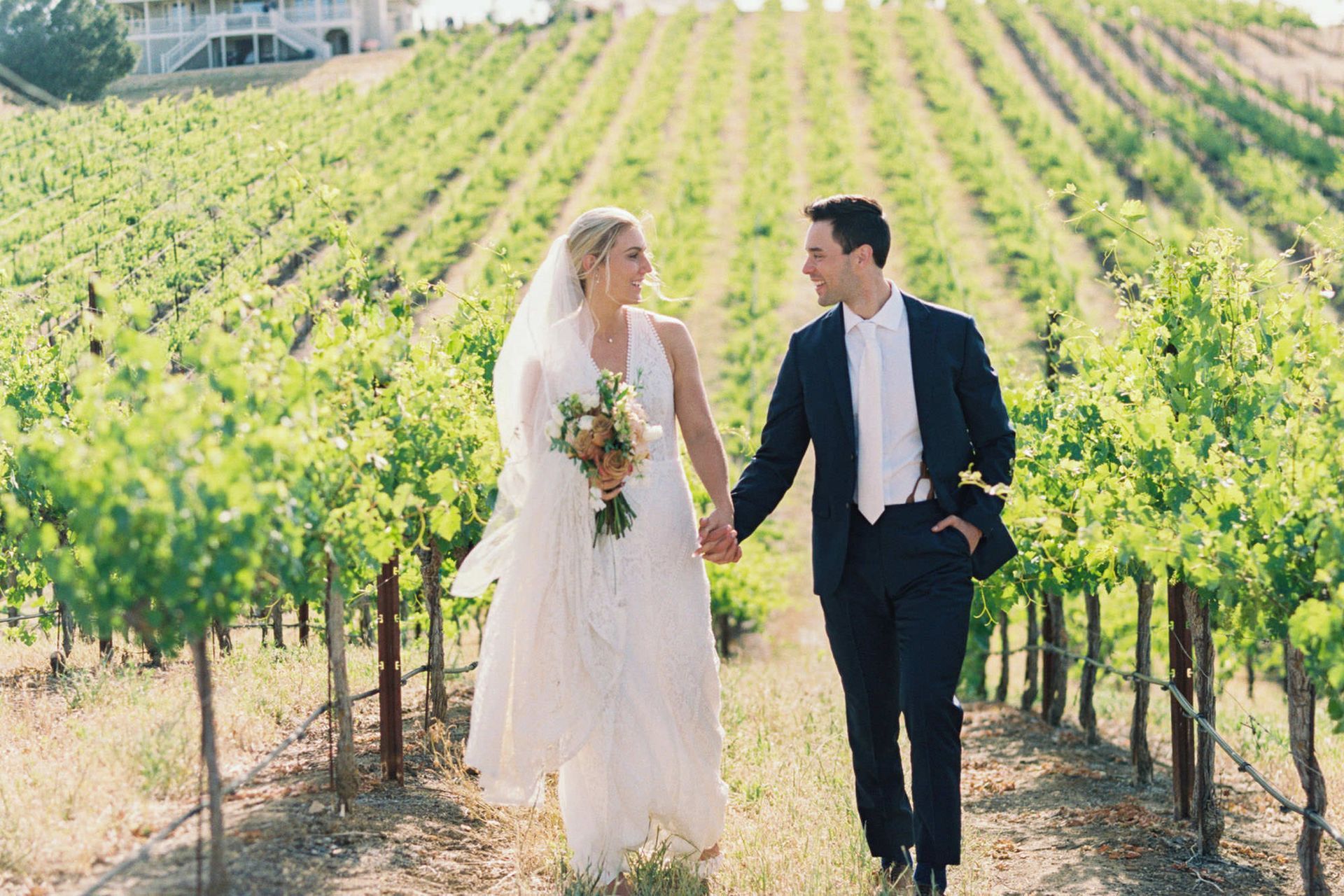 Personal weekend wedding celebration at Ella's Vineyard in Paso Robles, California