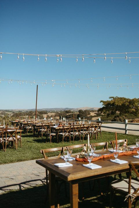 Private gathering setup at Ella's Vineyard vineyard estate in Creston near San Luis Obispo Central C