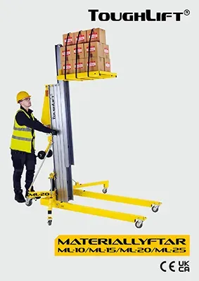 KLICKA HÄR för att ladda ner broschyren ToughLift® Material Lifts ToughLift Material Lifts broschyromslag.