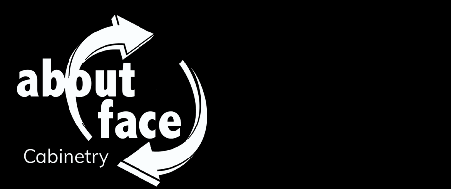 White logo on black background;