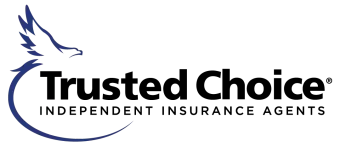 The logo for trusted choice independent insurance agents has a bird on it.