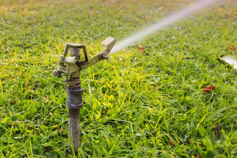 a sprinkler system checkup at a house in phoenix az