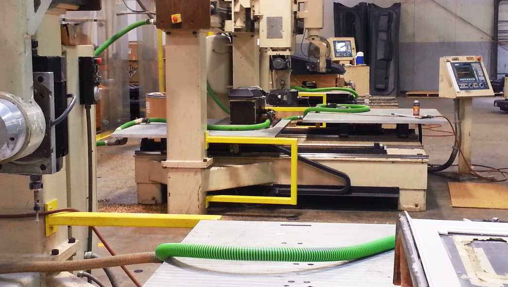 Uniforce production floor with manufacturing equipment