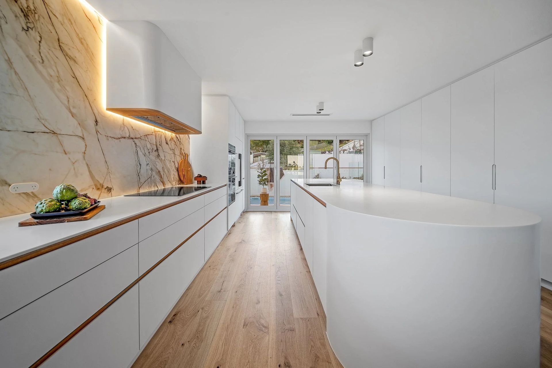 Modern White Kitchen — Onyx Detailed Joinery in Unanderra, NSW