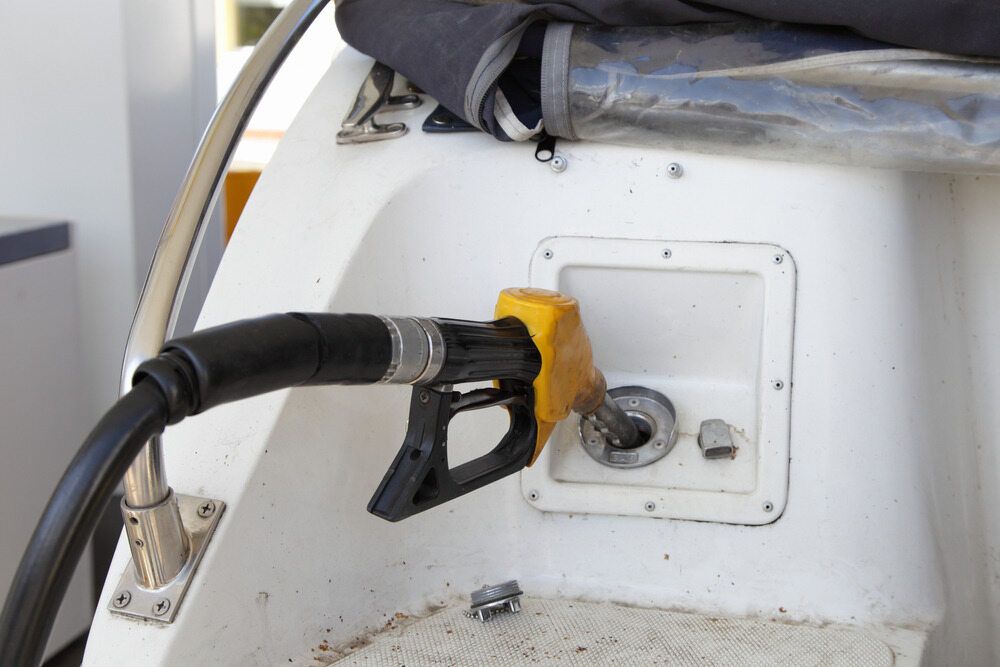 A Gas Pump is Attached to the Side of a Boat — Chaffey Power in West Mackay, QLD