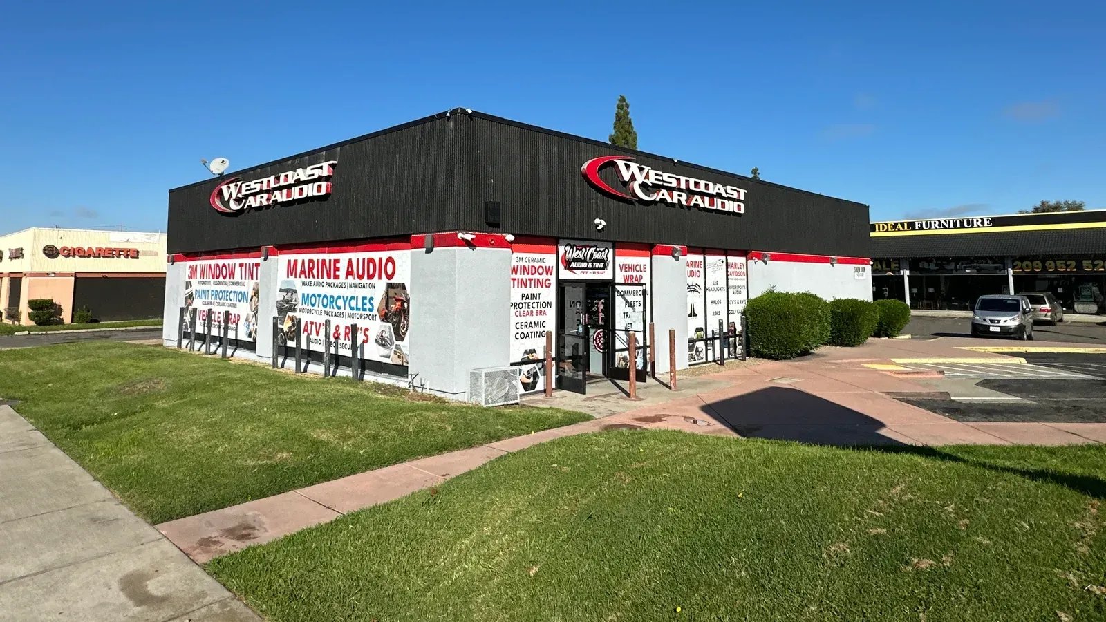 West Coast Car Audio and Tint storefront on Hammer Lane