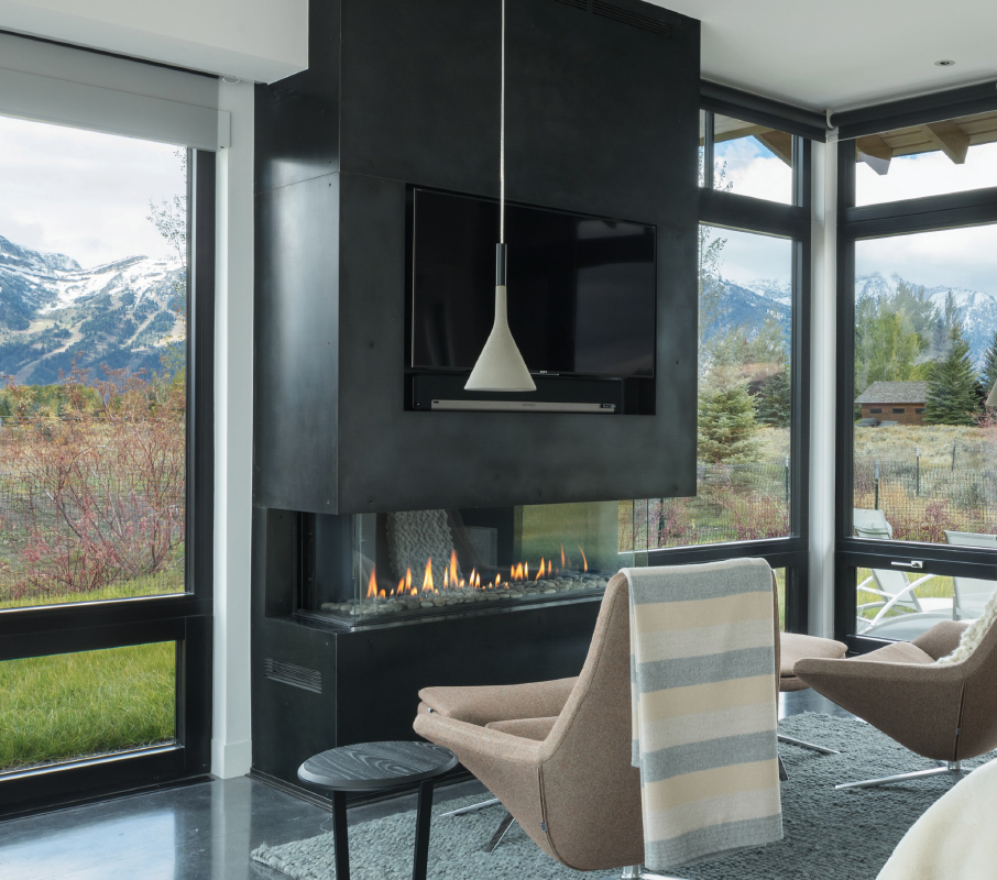 Ortal Three-Sided Gas Fireplace Brochure