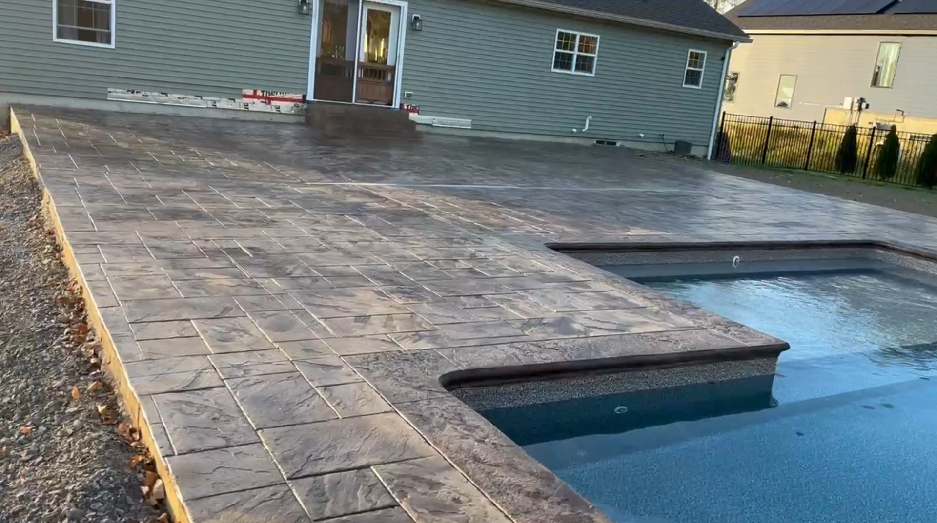 Pouring Concrete At Site