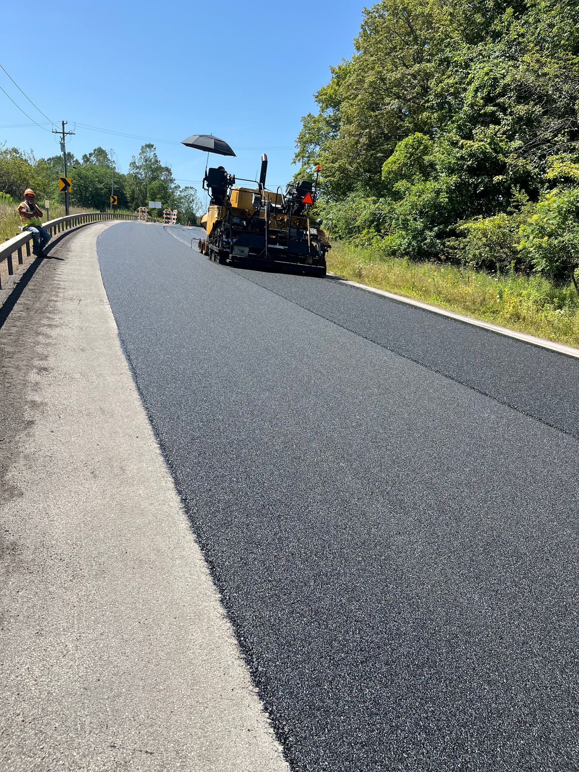 Paving Rural Asphalt Road
