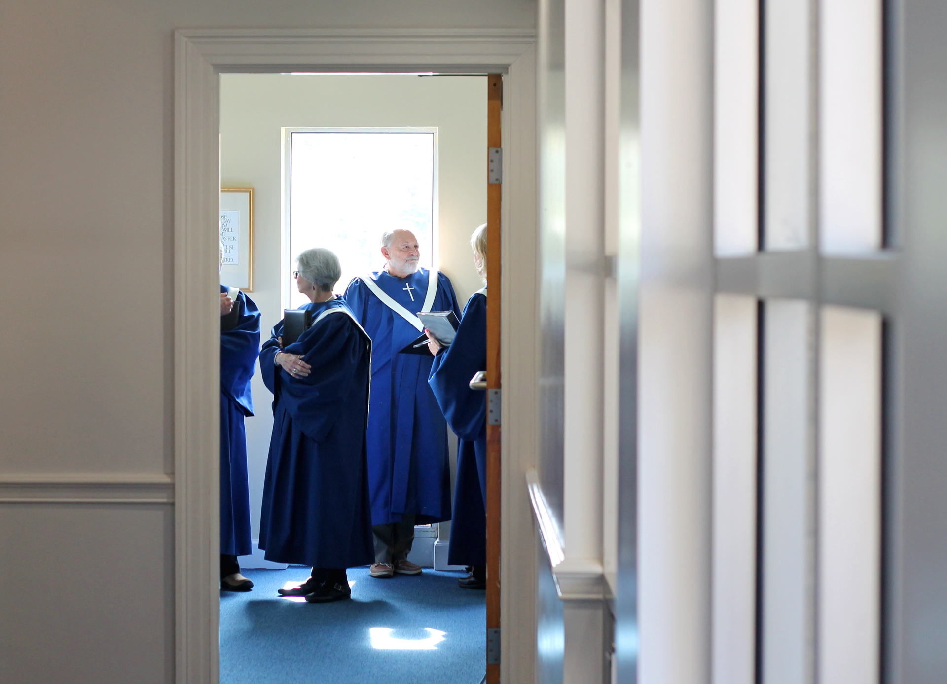 The choir at Aldersgate United Methodist Church in north Durham