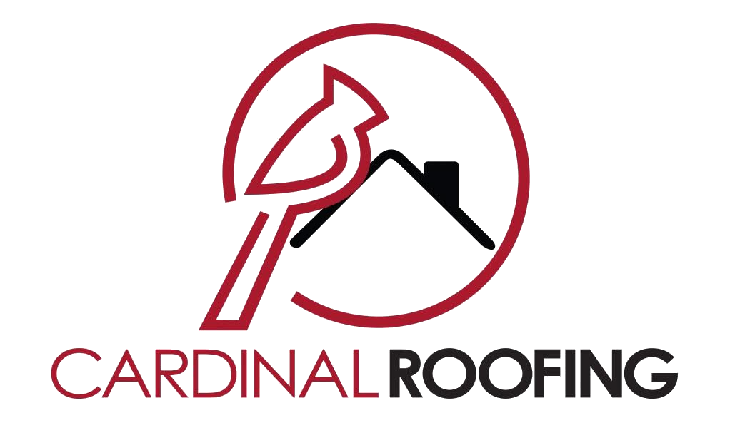 Cardinal Roofing logo with red cardinal bird and roof outline over the company name