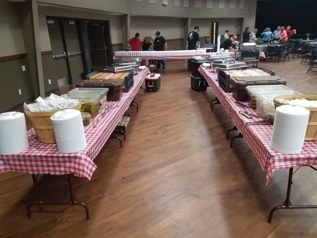 catering tables