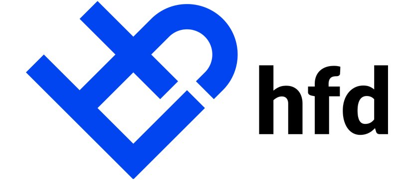 Blue abstract logo with 