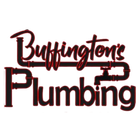 Logo for Buffington's Plumbing: Text with a pipe design.